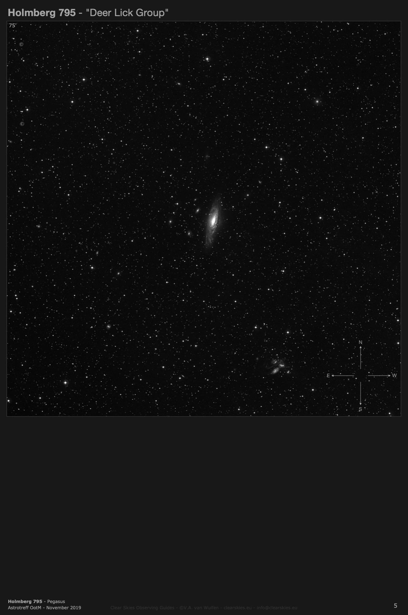 Galaxy group Holmberg 795 - the "Deer Lick Group" in Pegasus Galaxy group Holmberg 795 - the "Deer Lick Group" in Pegasus