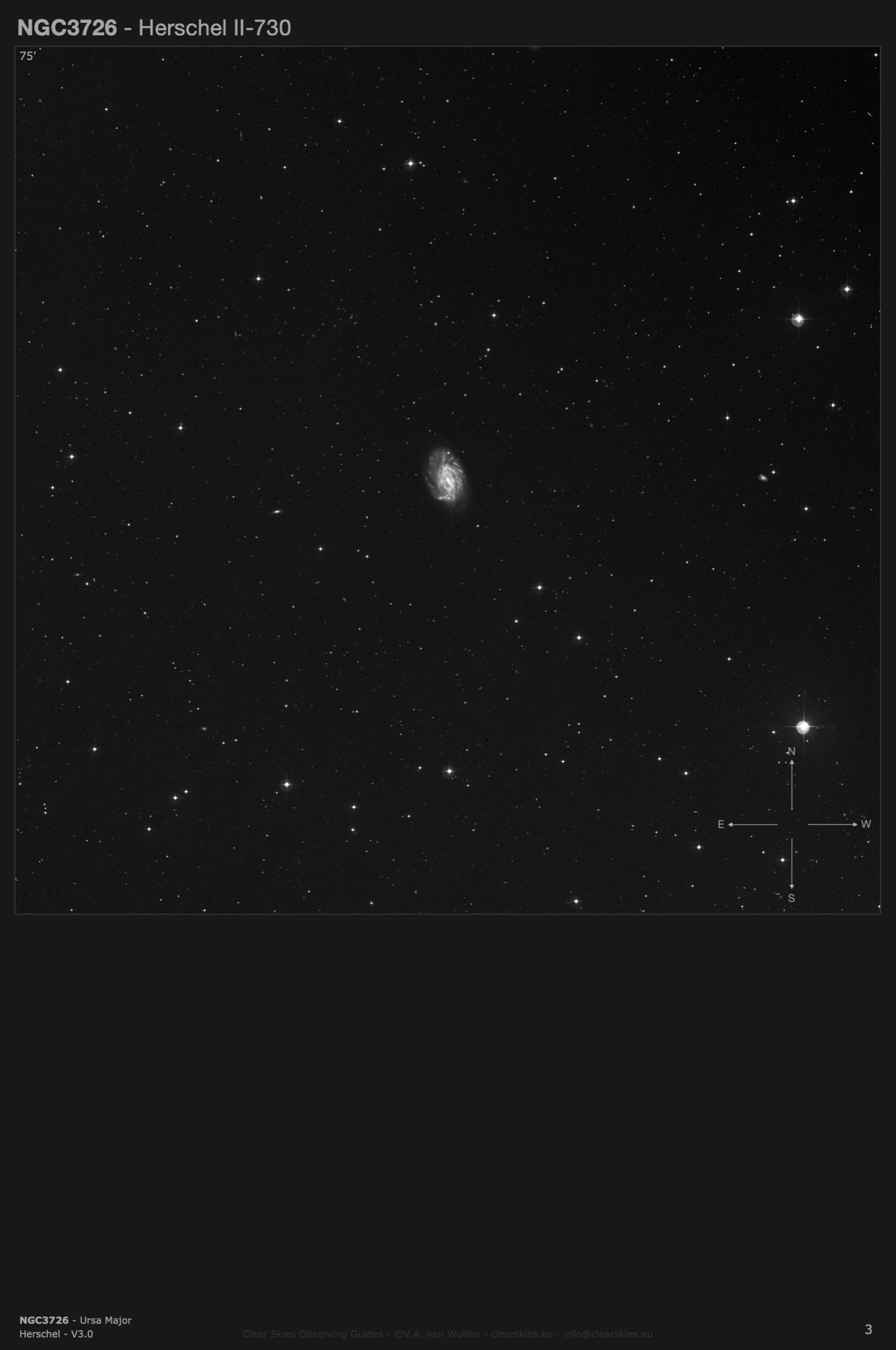 Galaxy NGC3726 in Ursa Major Galaxy NGC3726 in Ursa Major