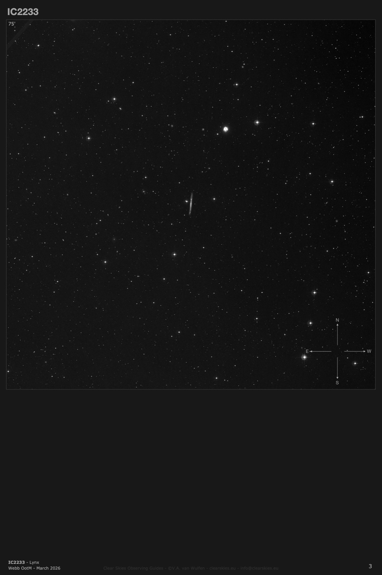 Galaxy IC2233 in Lynx Galaxy IC2233 in Lynx