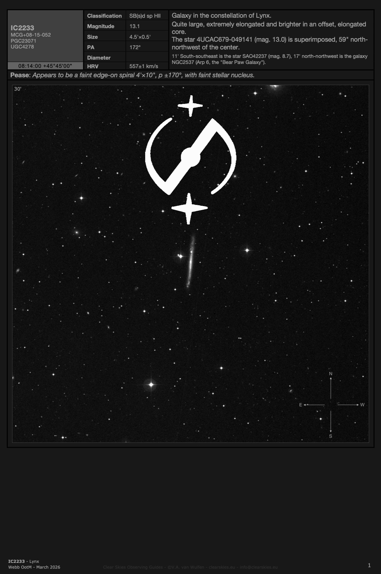 the current Webb Deep-Sky Society's Objects of the Month The current Webb Deep-Sky Society's Objects of the Month