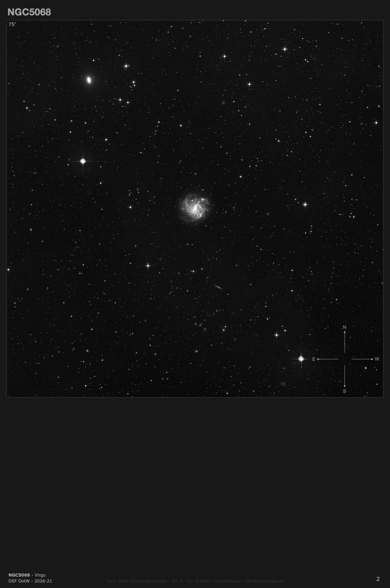 Galaxy NGC5068 in Virgo Galaxy NGC5068 in Virgo