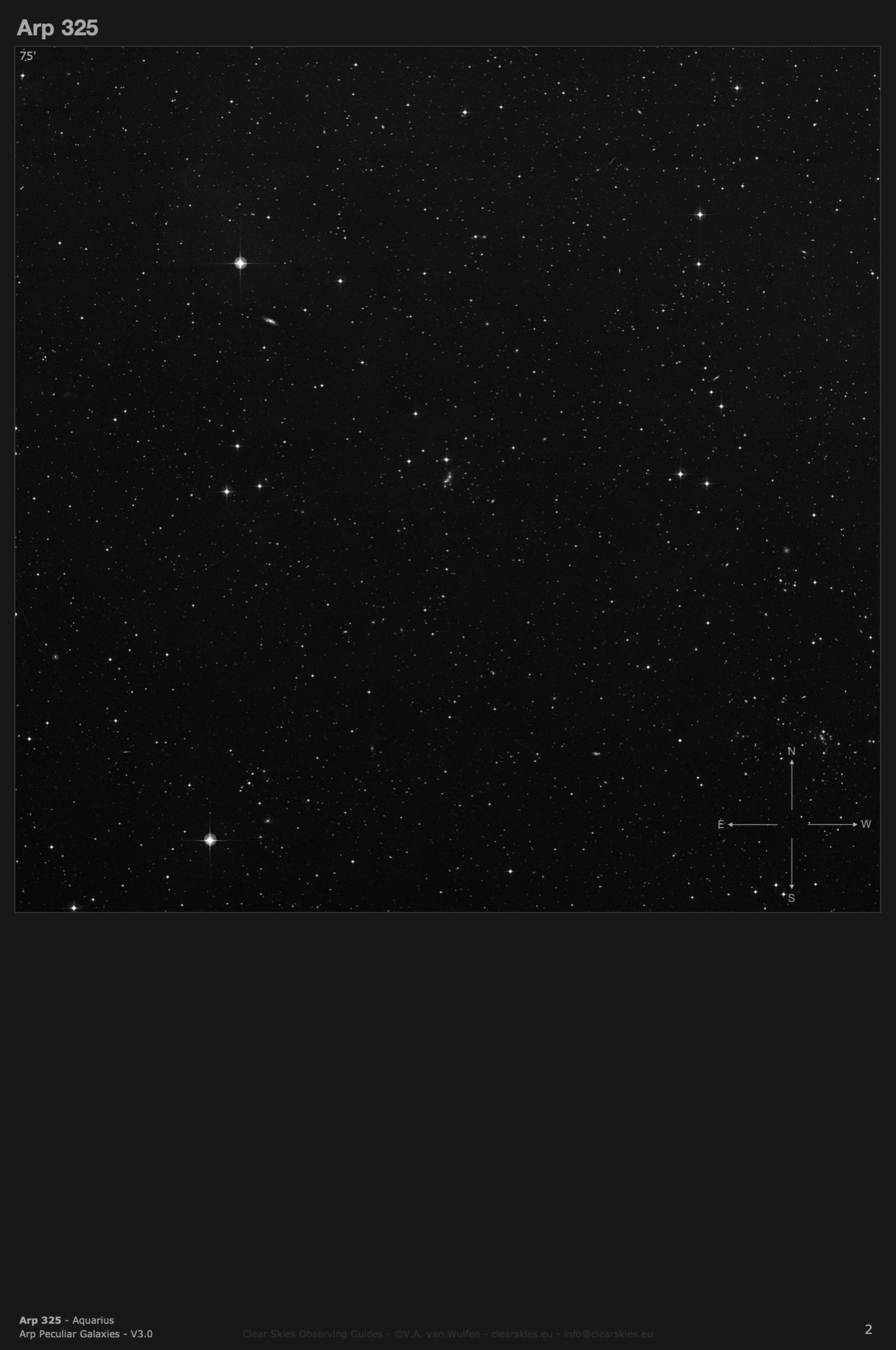 Galaxy group Arp 325 in Aquarius Galaxy group Arp 325 in Aquarius
