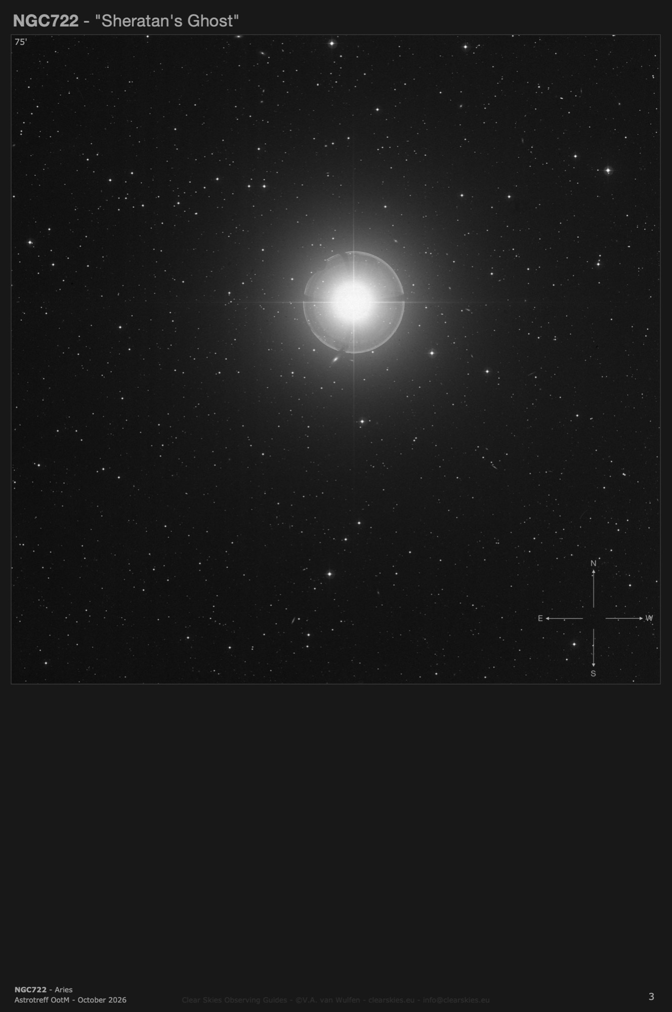 Galaxy NGC722 - "Sheratan's Ghost" in Aries Galaxy NGC722 - "Sheratan's Ghost" in Aries