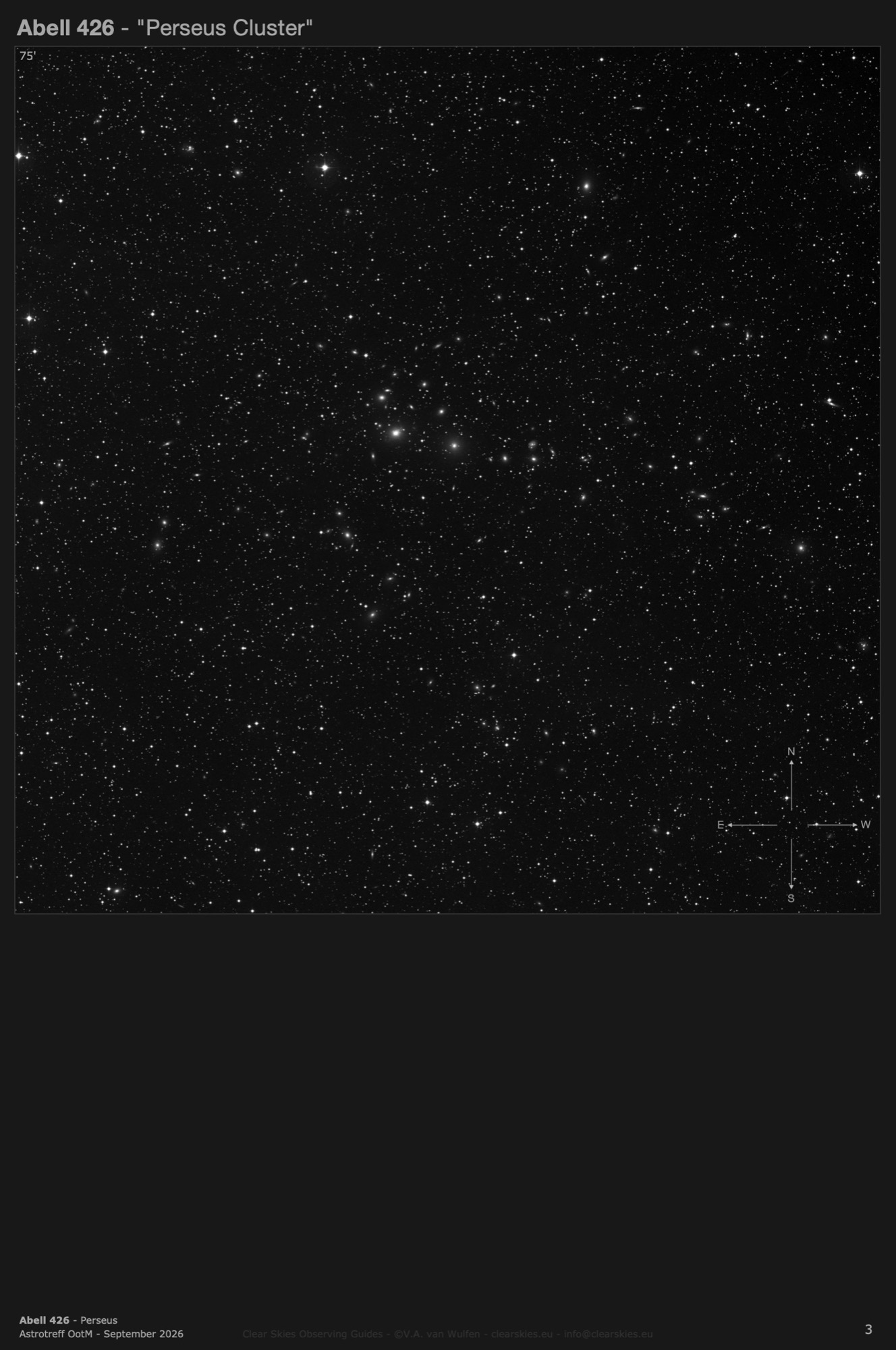 (the center of the) Galaxy cluster Abell 426 - the "Perseus Cluster" in Perseus (the center of the) Galaxy cluster Abell 426 - the "Perseus Cluster" in Perseus